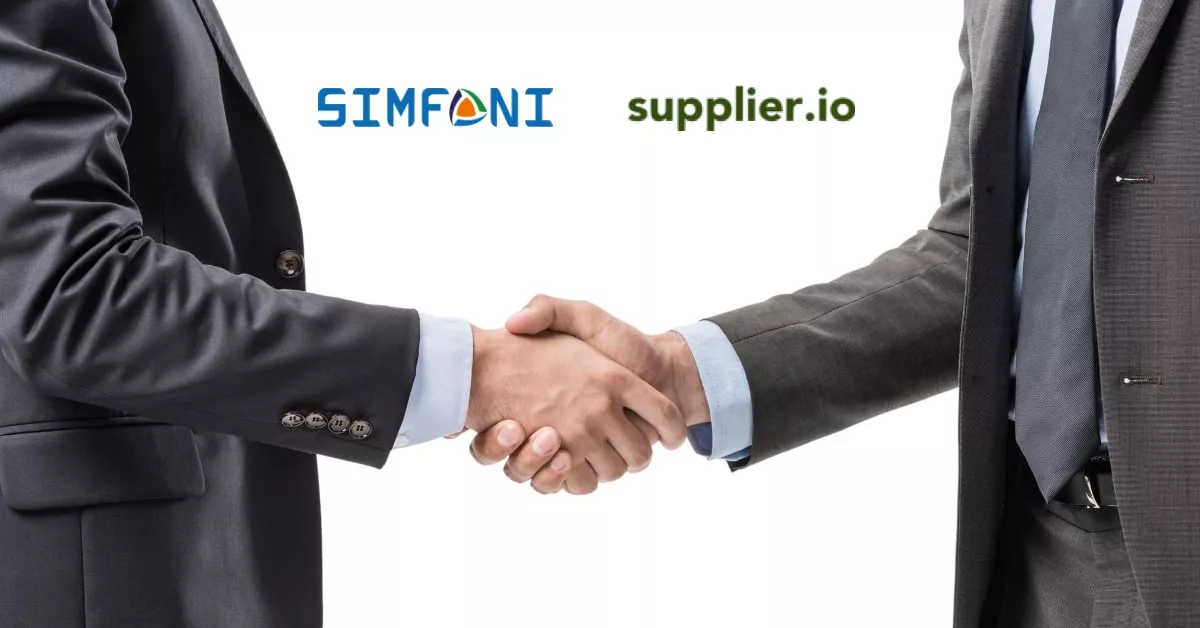 Simfoni and Supplier.io enter into strategic partnership for Vendor Diversity Analytics.