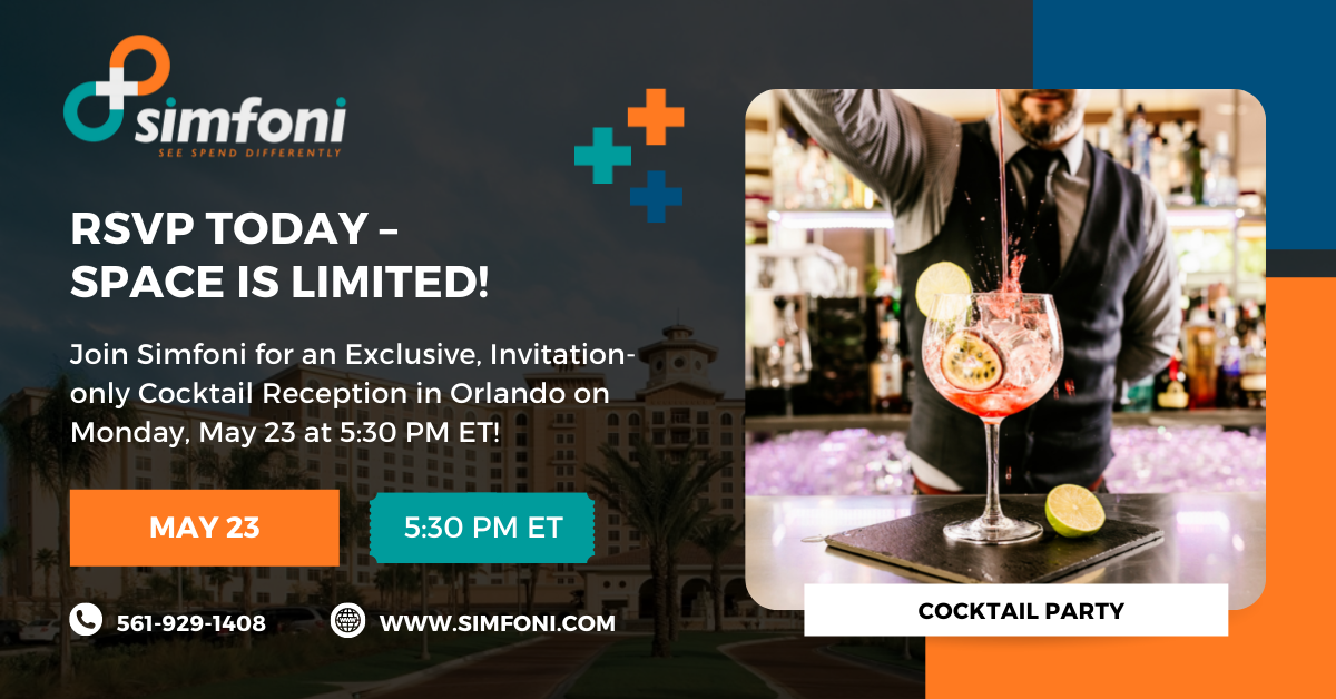 Join Simfoni for an Exclusive, Invitation-only Cocktail Reception in Orlando on Monday, May 23 at 5:30 PM ET!