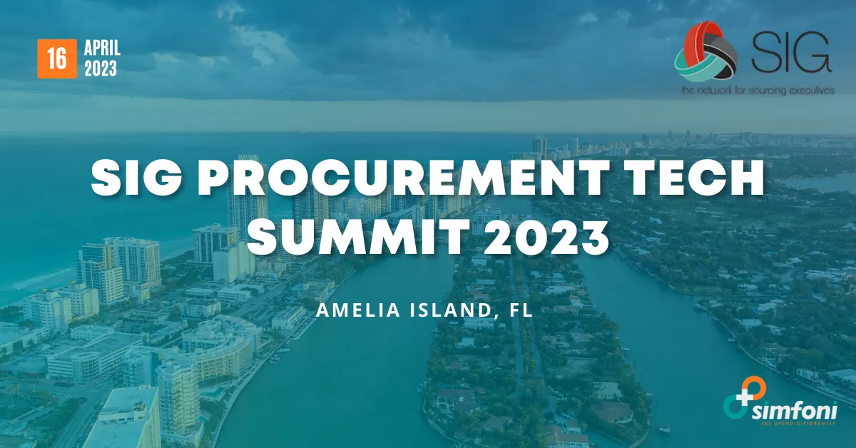 SIG Procurement Tech Summit 2023
