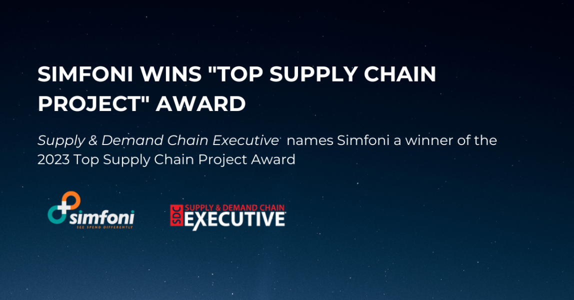 Simfoni Wins Supply & Demand Chain Executive’s ‘Top Supply Chain Project’ Award