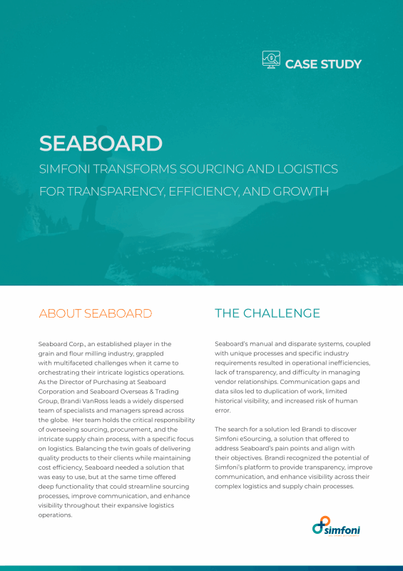 Streamlining Sourcing Operations at Seaboard Corp