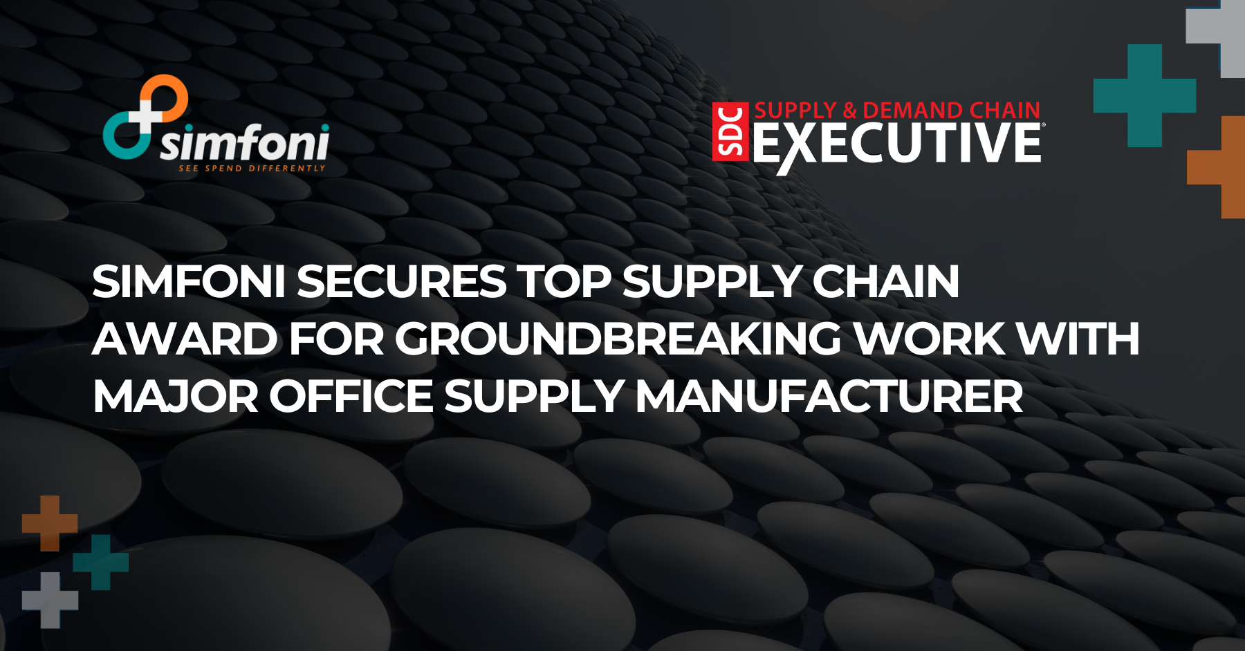 Simfoni Secures Top Supply Chain Award for Groundbreaking Work with Major Office Supply Manufacturer
