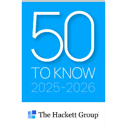 Hackett 2026 50TOKNOW Badge