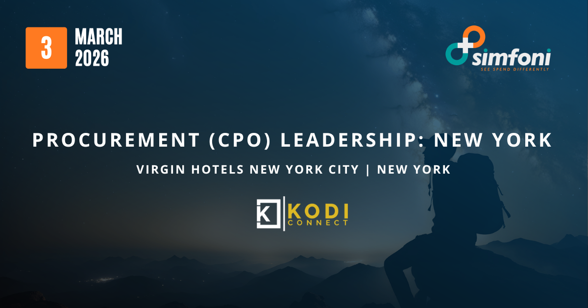 Procurement (CPO) Leadership New York 2026 | Simfoni